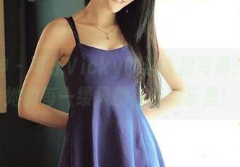 推女神 – 可乐Vicky的连衣裙写真：遇见她的每一缕风都在交响乐里！